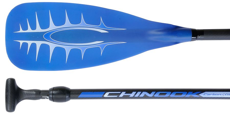 Chinook Hybrid Traveler 3 Piece Adjustable SUP Paddle Blue