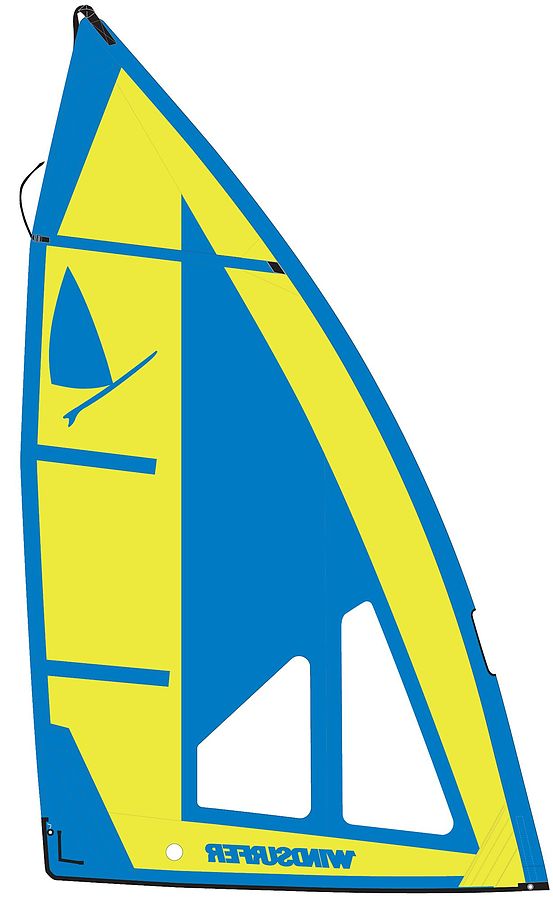 Windsurfer LT Regatta 5.7 Sail Yellow Blue