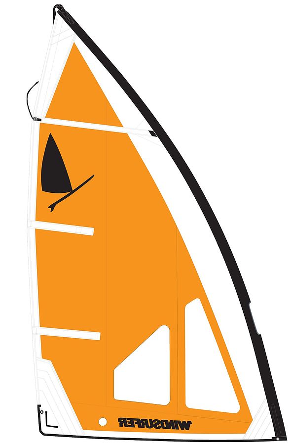 Windsurfer LT Regatta 5.7 Sail Orange White