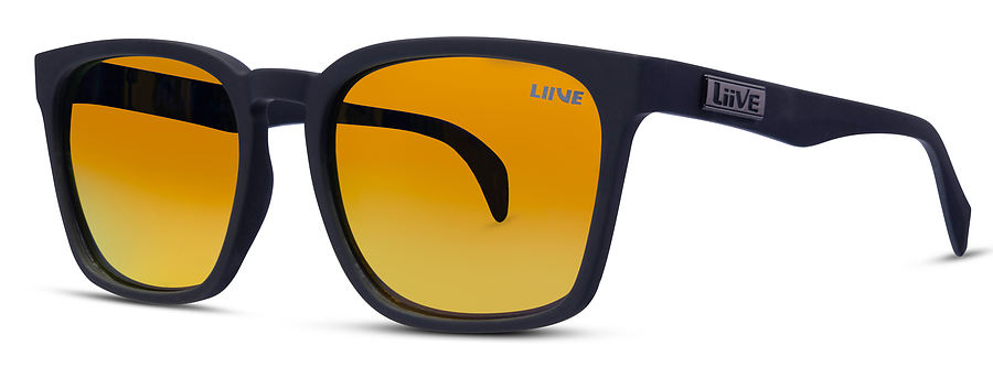 Liive Vision Alik Mirror Polar Matt Black Sunglasses