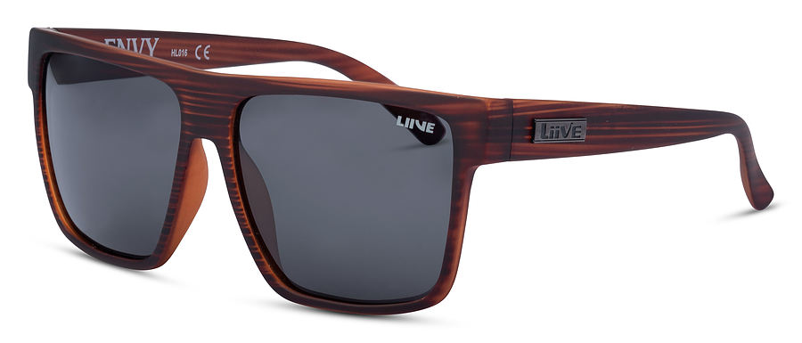 Liive Vision Envy Polarised Black Wood Sunglasses