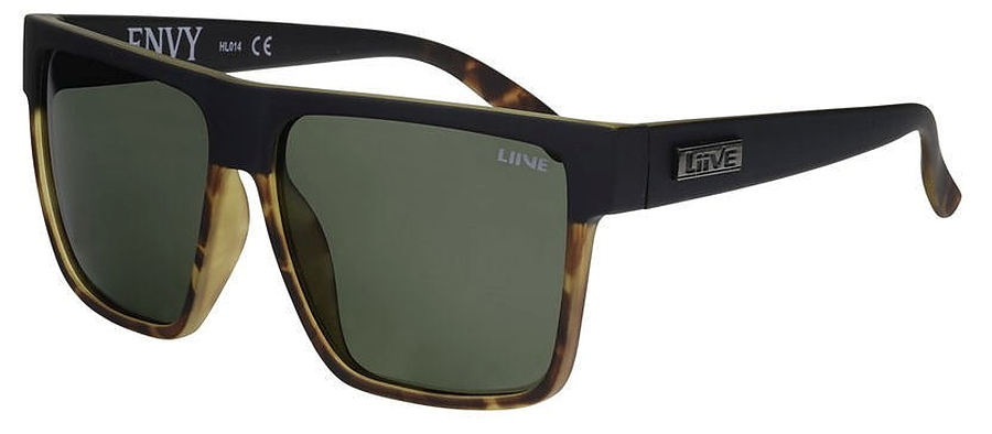 Liive Vision Envy Polar Matt Black Tort Sunglasses