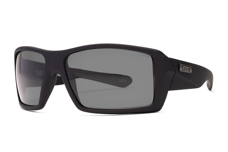 Liive Vision The Edge Polar Matt Black Sunglasses