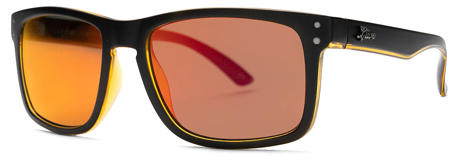 Liive Vision Cheap Thrill Mirror Matt Black-Orange Sunglasses - Image 2