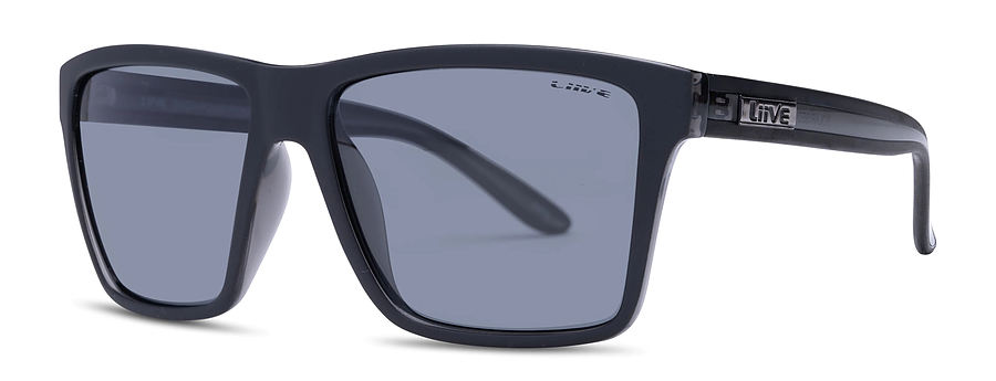 Liive Vision Bazza Matt Black Xtal Polarised Sunglasses