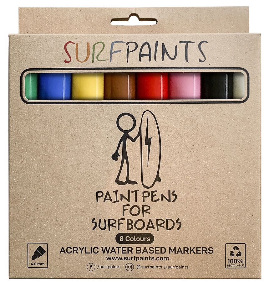 Surfpaints Surfboard Primary Colours Paint Pens