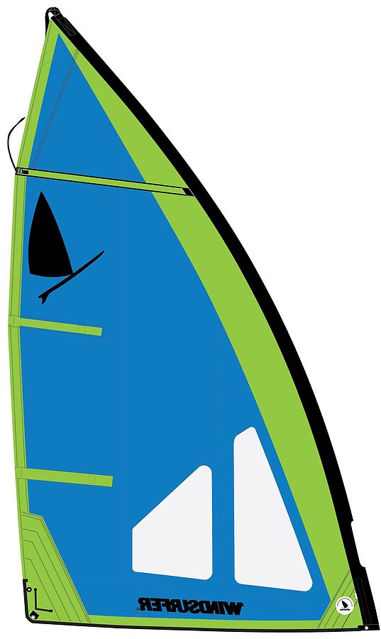 Windsurfer LT Regatta 5.7 Sail Blue Green