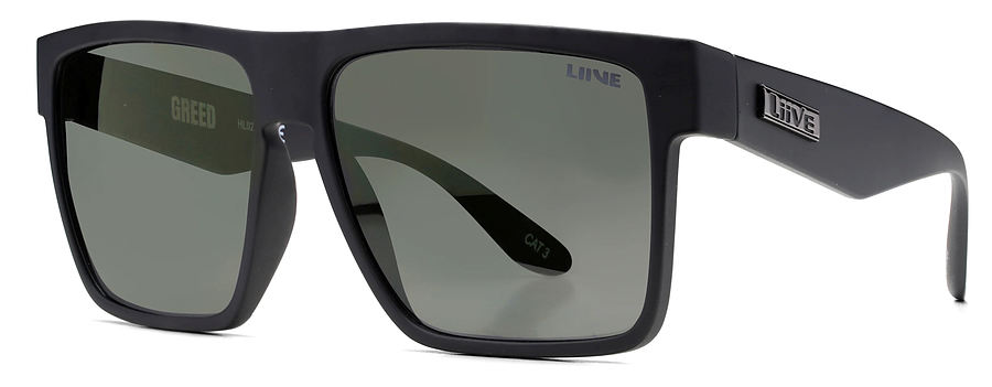 Liive Vision Greed Polar Matt Black Sunglasses
