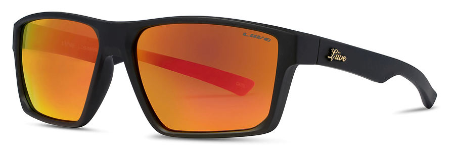 Liive Vision Lob Mirror Matt Black Sunglasses