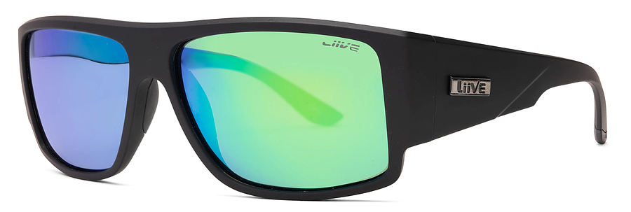 Liive Vision Machette Mirror Polar Matt Black Sunglasses