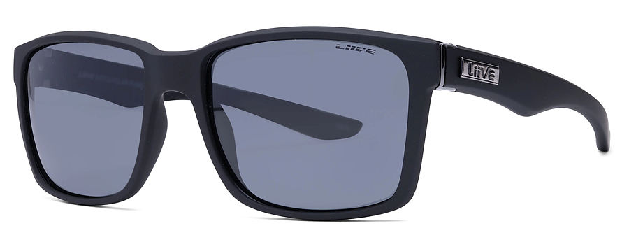 Liive Vision Moto Polar Matt Black Sunglasses