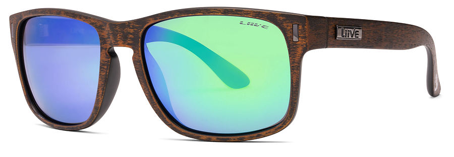 Liive Vision The Lewy Mirror Polar Brown Sanded Sunglasses