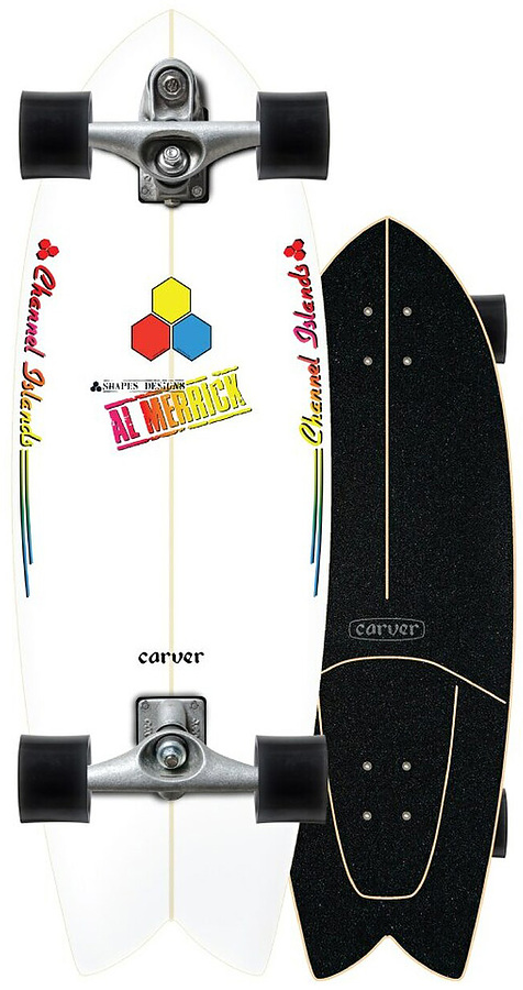 Carver CI Fishbeard C7 Raw Complete Skateboard