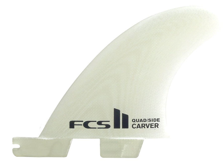 FCS II Carver PG Quad Rear Fin Set White
