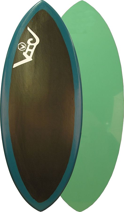 Victoria Skimboards Poly Lift Carbon Teal Green Skimboard 2XL