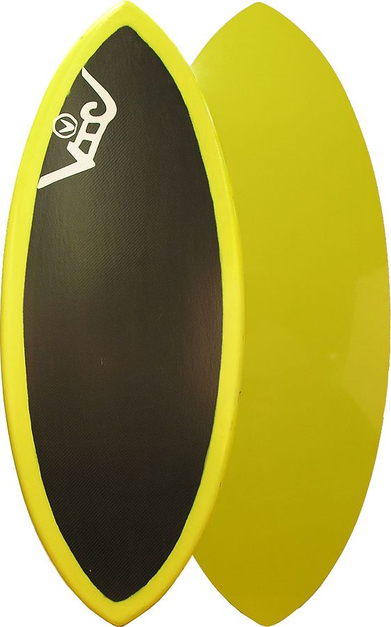 Victoria Skimboards Poly Lift Carbon Yellow Skimboard 2XL