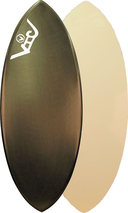 Victoria Skimboards Poly Lift Carbon Deck White Skimboard XL