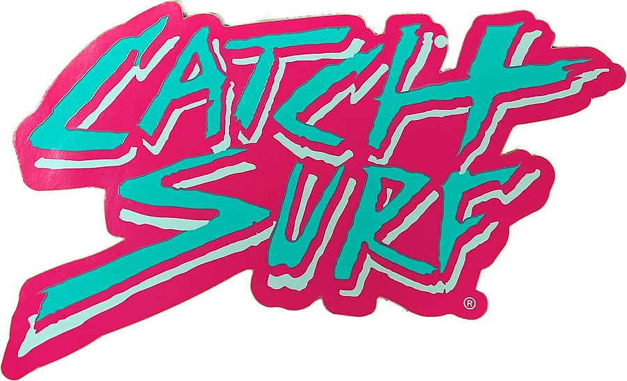 Catch Surf Tropical Logo Sticker Pink