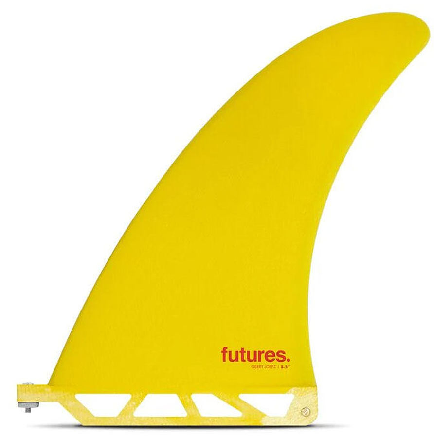 Futures Gerry Lopez Fibreglass Yellow Longboard Fin