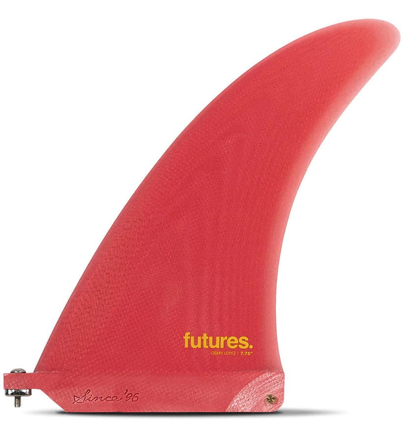 Futures Gerry Lopez Fibreglass Red Longboard Fin