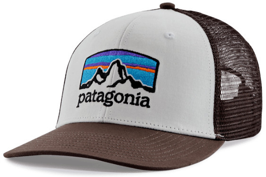 Patagonia Fitz Roy Horizons Trucker Hat White Cone Brown