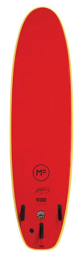 Mick Fanning Softboards Beastie Super Soft Tri Sunshine Red 8 Foot 0 Inches - Image 2
