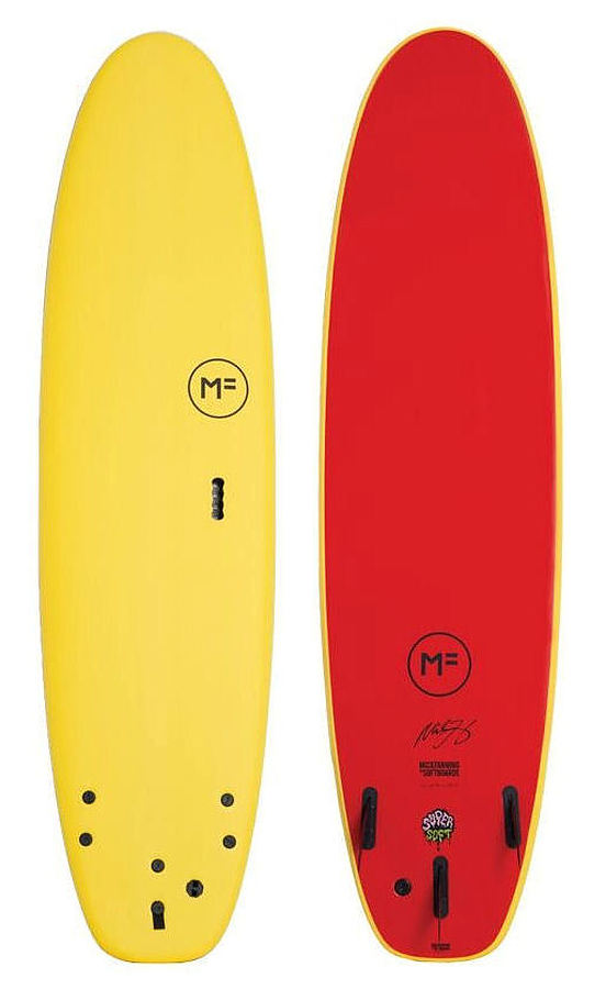 Mick Fanning Softboards Beastie Super Soft Tri Sunshine Red 8 Foot 0 Inches