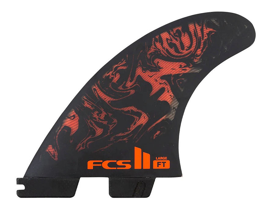 FCS II Filipe Toledo PC Athlete Series Accelerator Tri Fins Black Red