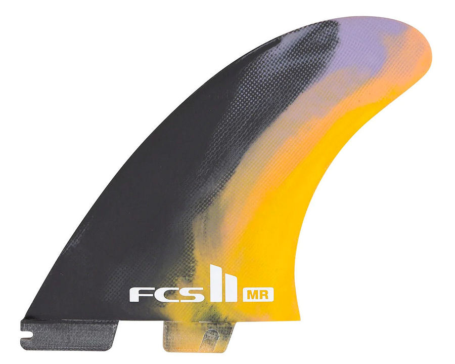 FCS II MR PC Twin+1 XLarge Fin Set Black Colour Swirl