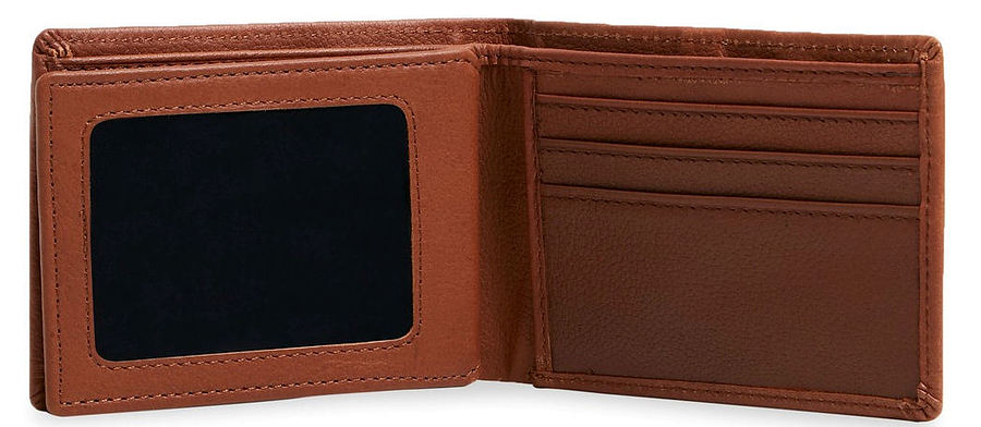 Element Chief Leather Tri-Fold Wallet Chocolate - Image 3