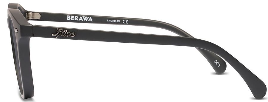 Liive Vision Berawa Polarised Matt Black Sunglasses - Image 3
