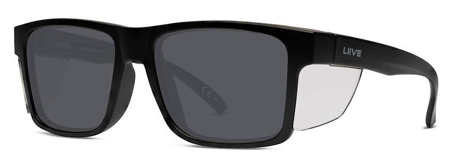 Liive Vision Z Tradie X Safety Polar Matt Black Sunglasses