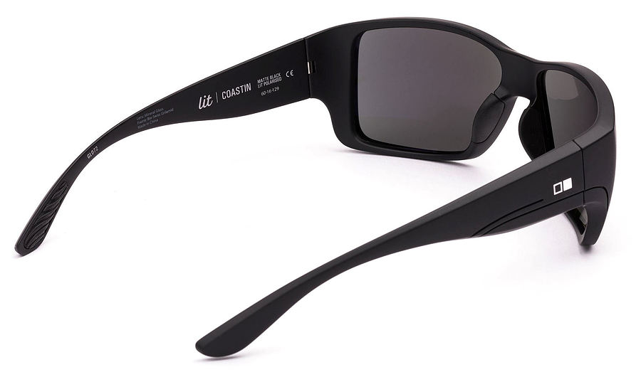Otis Coastin Matte Black L.I.T Polar Grey Sunglasses - Image 3
