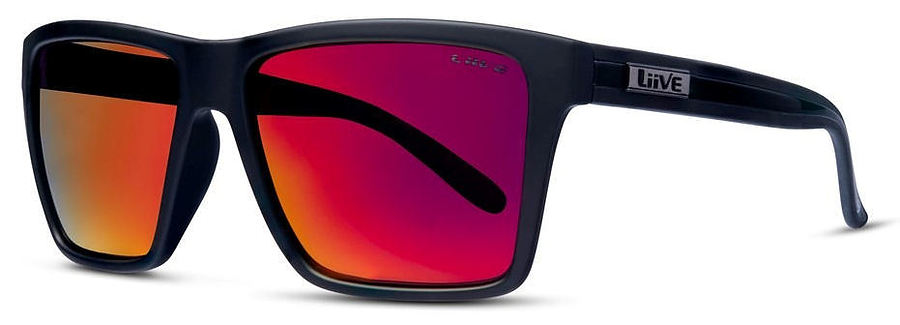 Liive Vision Bazza Mirror Polar Twin Blacks Sunglasses