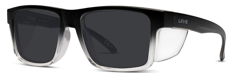 Liive Vision Z Tradie Safety Matt Black Fade Sunglasses