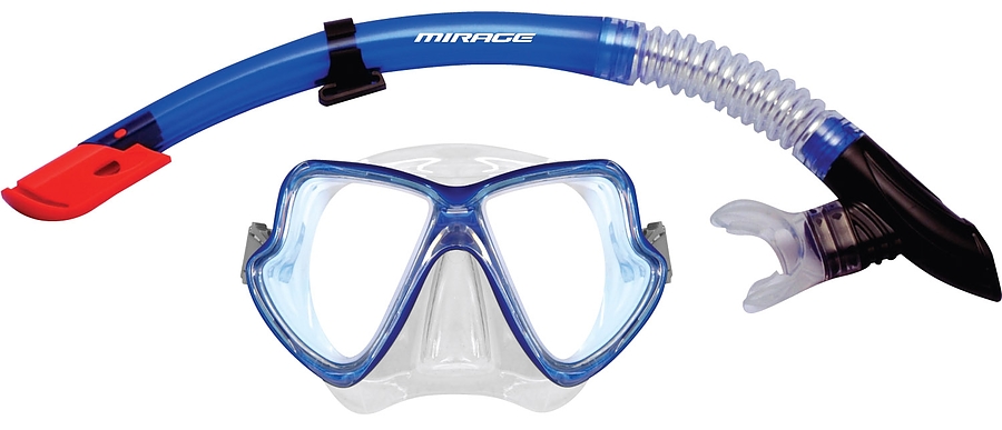Surf Sail Australia Pacific Silicone Mask and Snorkel Set Blue