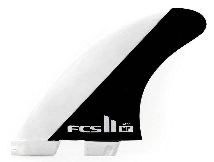 FCS II Mick Fanning PC Black White Medium Tri Fins