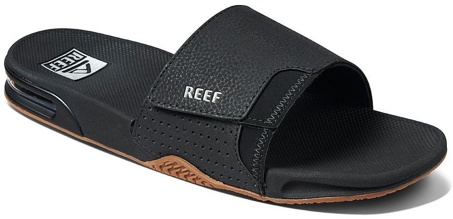 Reef Fanning Slide Mens Shoes Black Silver - Image 2