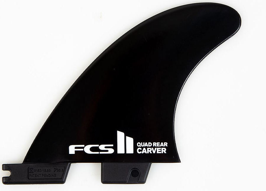 FCS II Carver Glass Flex Quad Rear Fin Set Black