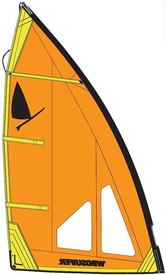 Windsurfer LT Regatta 5.7 Sail Orange