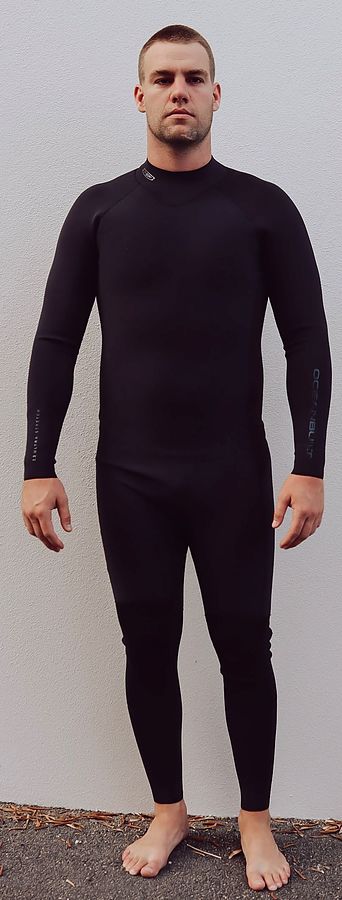 Oceanbuilt GBS Ultra Stretch 2.2mm Mens Backzip Full Steamer Black
