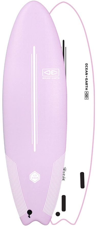 Ocean and Earth Easy Rider Softboard Pastel Pink