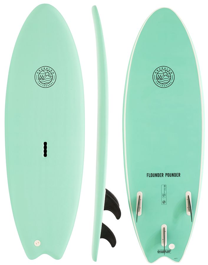 Gnaraloo Flounder Pounder Soft Surfboard Turquoise