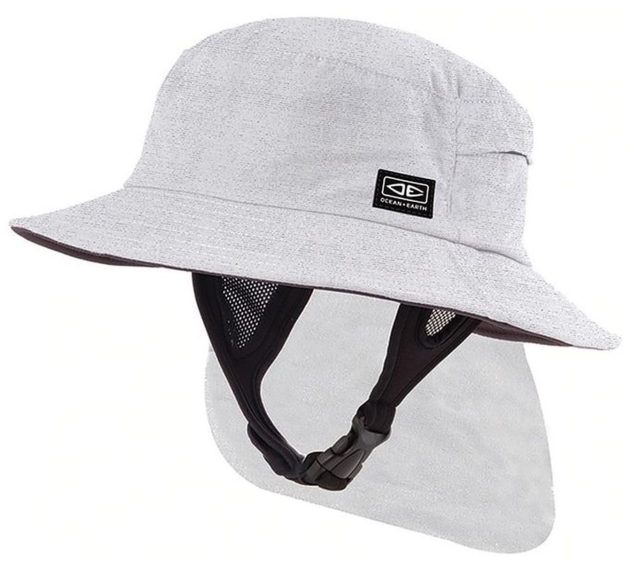 Ocean And Earth Indo Mens Surf Hat White Marle