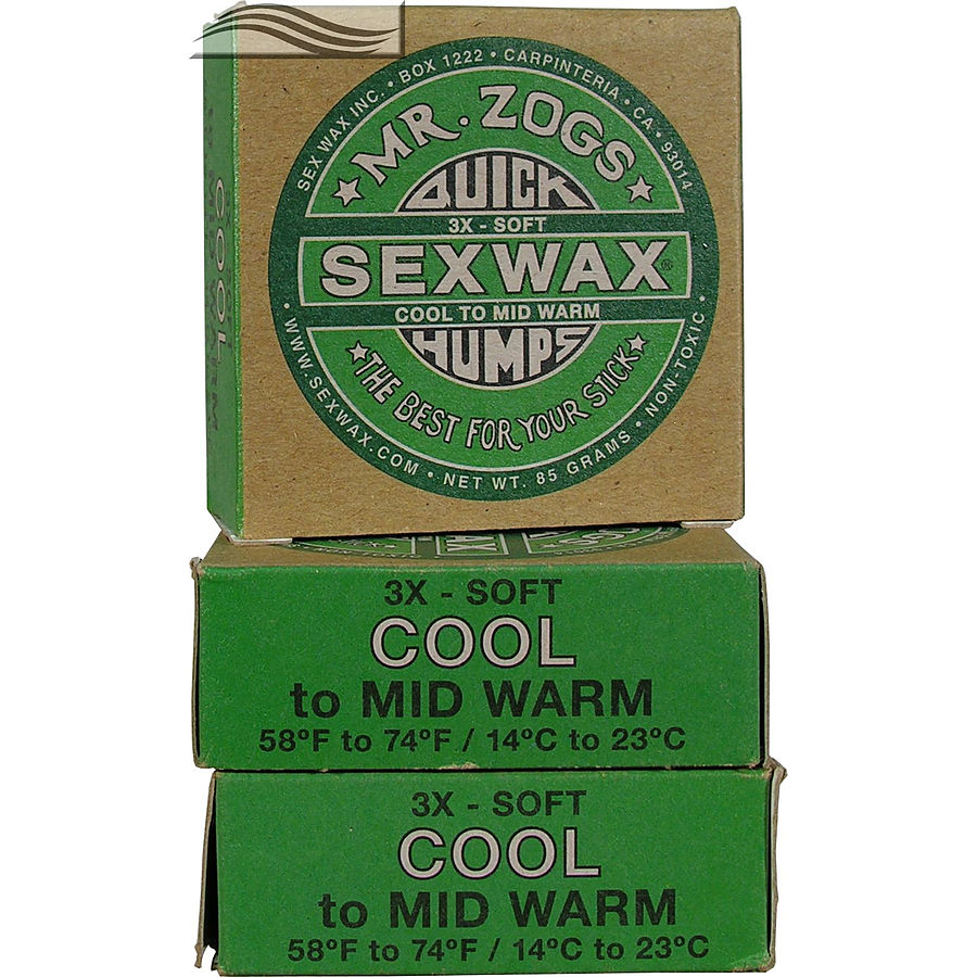 Mr Zogs Sex Wax Original Green Cool to Mid Warm Green 3 pack
