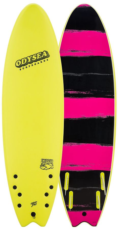 Catch Surf Odysea Skipper Electric Lemon Quad Fin Softboard
