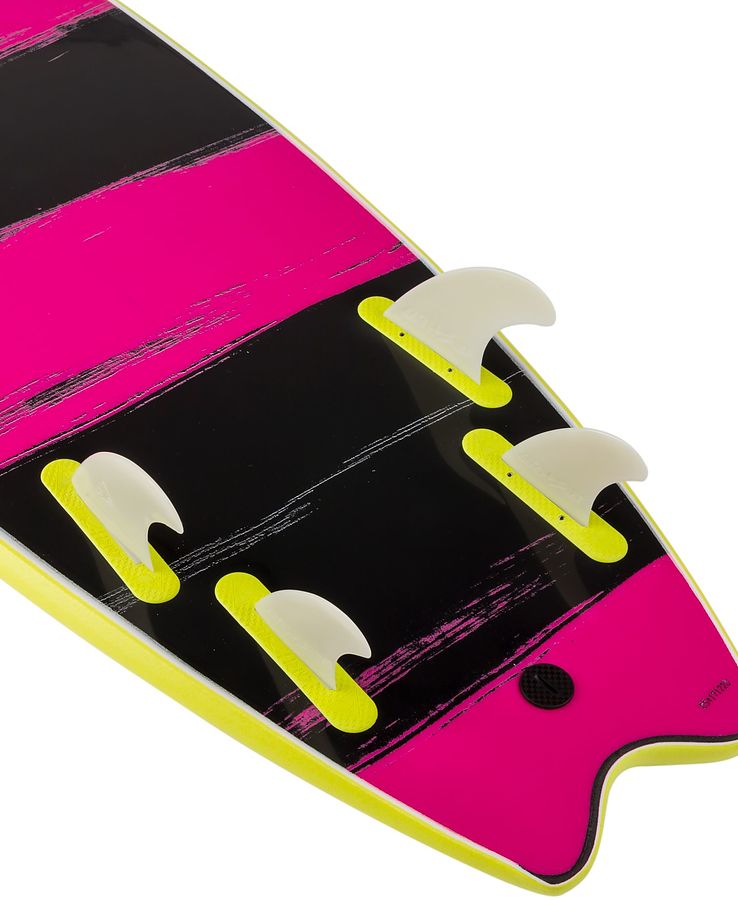 Catch Surf Odysea Skipper Electric Lemon Quad Fin Softboard - Image 2