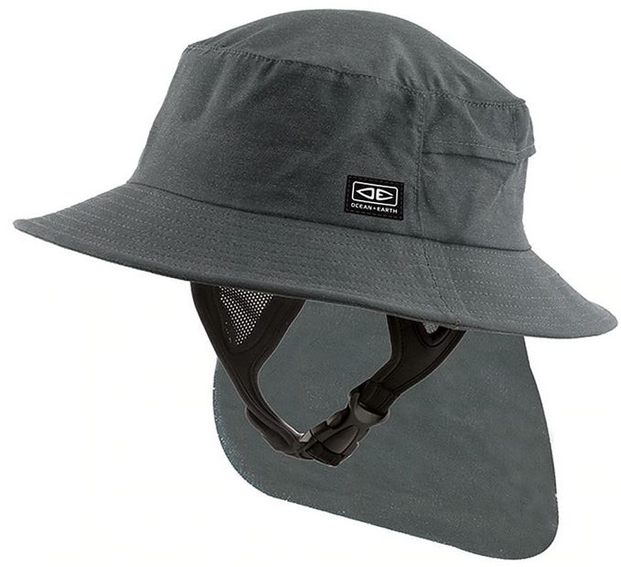 Ocean And Earth Indo Mens Surf Hat Charcoal