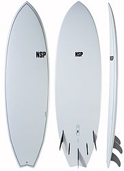 more on NSP Fish White Elements Surfboard 6 ft 4 inches
