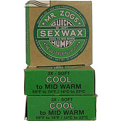 more on Mr Zogs Sex Wax Original Green Cool to Mid Warm Green 3 pack